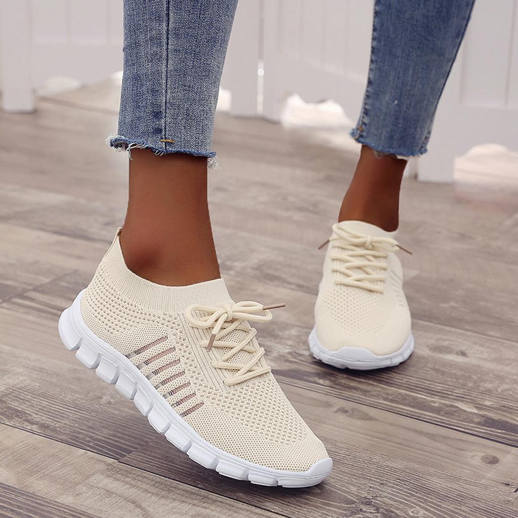Rachele - Orthopädische Komfort-Damenturnschuhe-Beige-35-HauteBerlin
