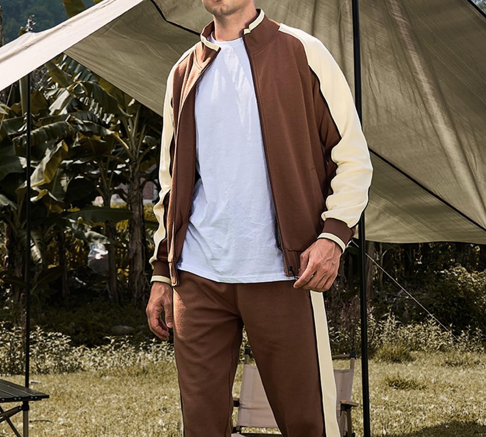 Herren-Trainingsanzug – Sportliches Set aus Jacke mit Reißverschluss und Trainingshose