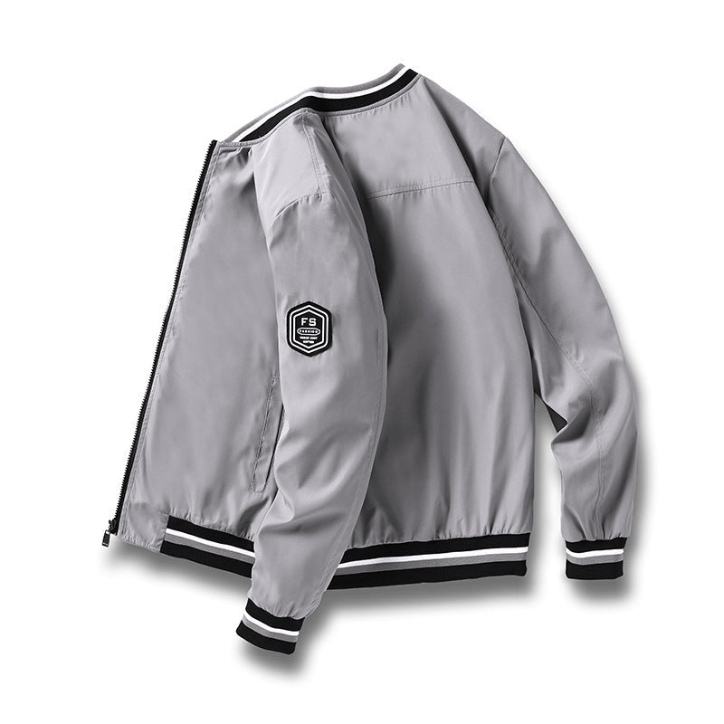 Bomberjacke - Leichte Harrington-Sommerjacke mit Reißverschluss für Männer-HauteBerlin