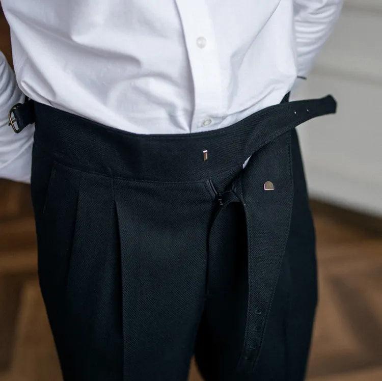 Bundfaltenhose | Verstellbare Taille | Modisch | Schlabberhose | Herrenhose-HauteBerlin