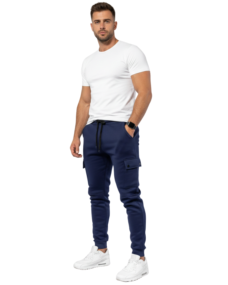Cargo Jogger - Herren Jogginghose mit Kordelzug und schmaler Passform-HauteBerlin