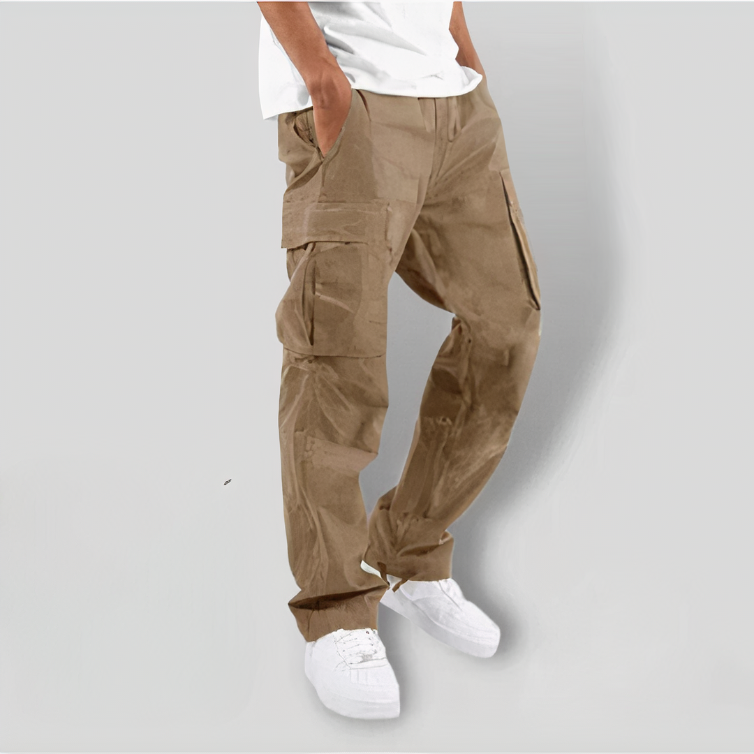 Cargohosen - Taschen - lockere Passform - gerades Bein - Herren-Cargohosen-HauteBerlin