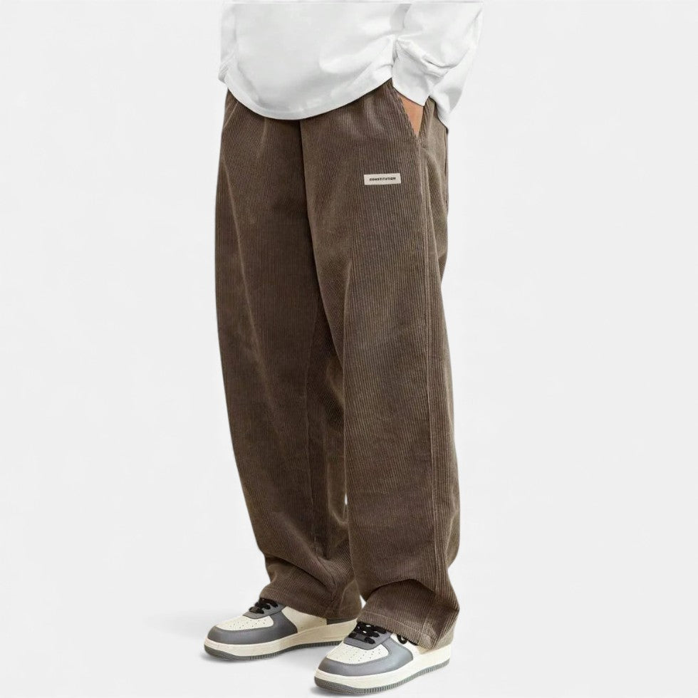 Cordhosen – Lässig – Lockere Passform – Baggy-Hosen – Herren-Cordhosen-HauteBerlin
