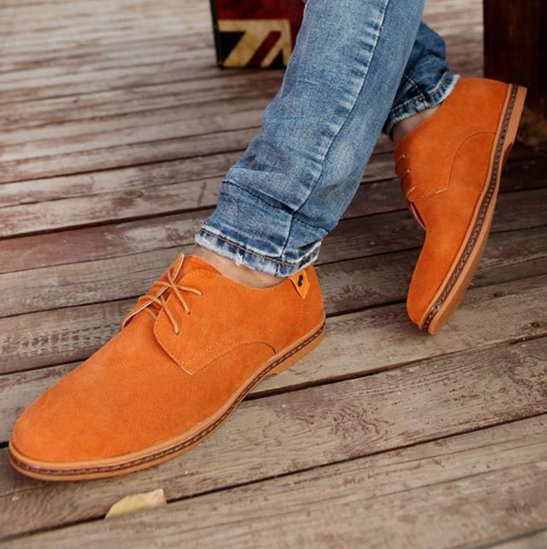 Dress Shoes - Flache Herren Schnürschuhe aus Wildleder-HauteBerlin