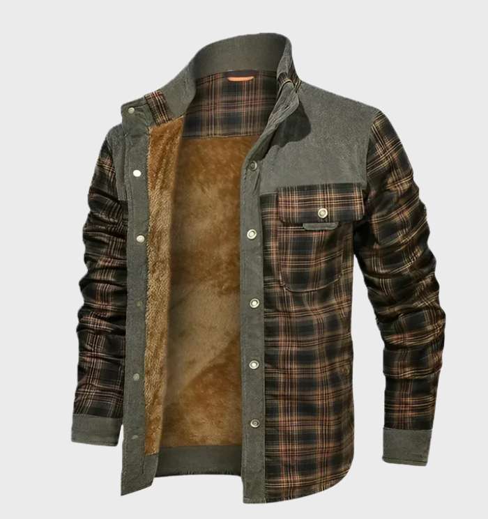 Flanellhemd | Fleece gefüttert | Kariert | Flanelljacke | Herrenbekleidung-HauteBerlin