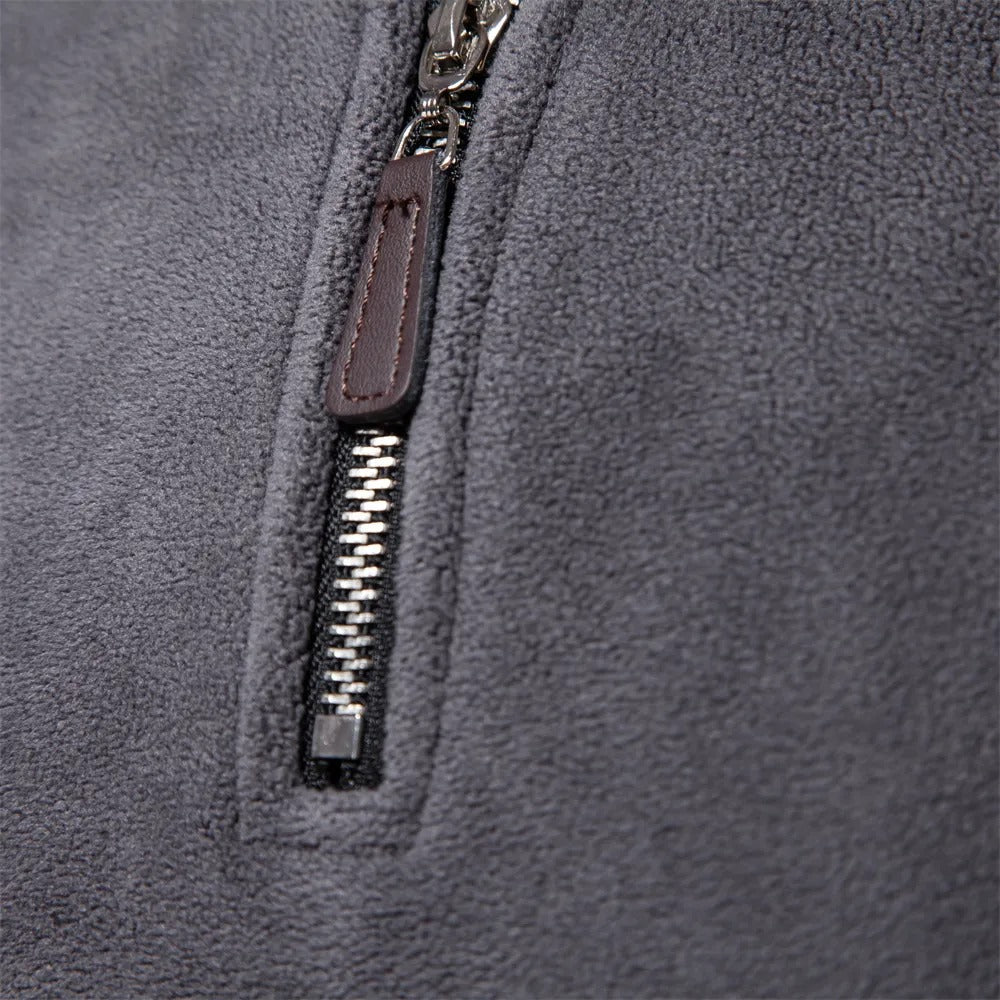 Fleece-Pullover | Half-Zip | Warm | Quarter-Zip-Fleece | Herren-Fleece-HauteBerlin