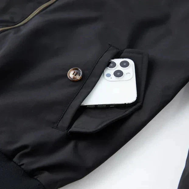 Harrington-Jacke | mit Reißverschluss | Herbst | Bomberjacke | Herrenjacke-HauteBerlin