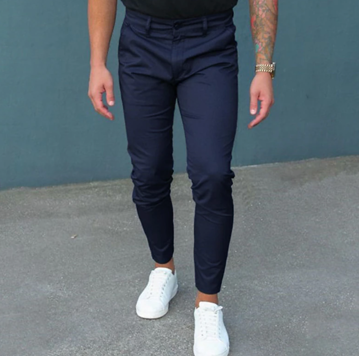 Herren-Chinos – Lässige, dehnbare Chino-Hose mit schmaler Passform-HauteBerlin