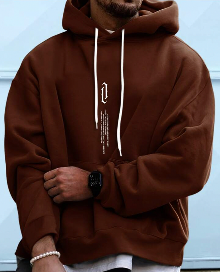 Hoodie - Gemütlicher Pullover mit Kordelzug und Tasche für Männer-HauteBerlin