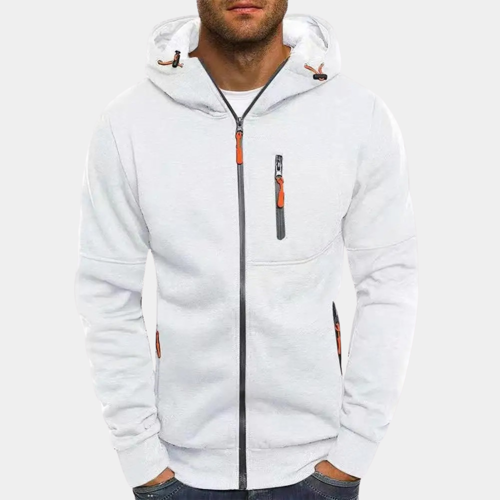 Kapuzenjacke mit Reißverschluss | Warm | Taschen | Kapuzenjacke mit Reißverschluss | Herren-Kapuzenjacke-HauteBerlin
