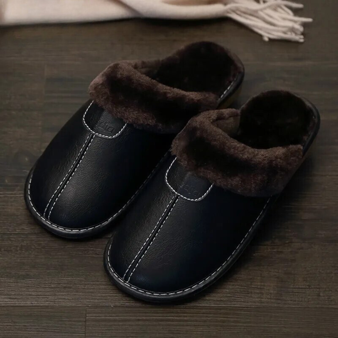 Leder Hausschuhe | Slipper | Winter | Herren Hausschuhe | Hausschuhe Herren-HauteBerlin