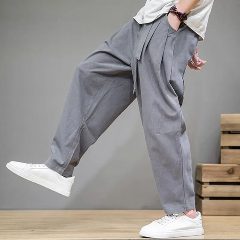 Leinenhosen | Loose Fit | Lightweight | Baggy Pants | Herrenhosen-HauteBerlin