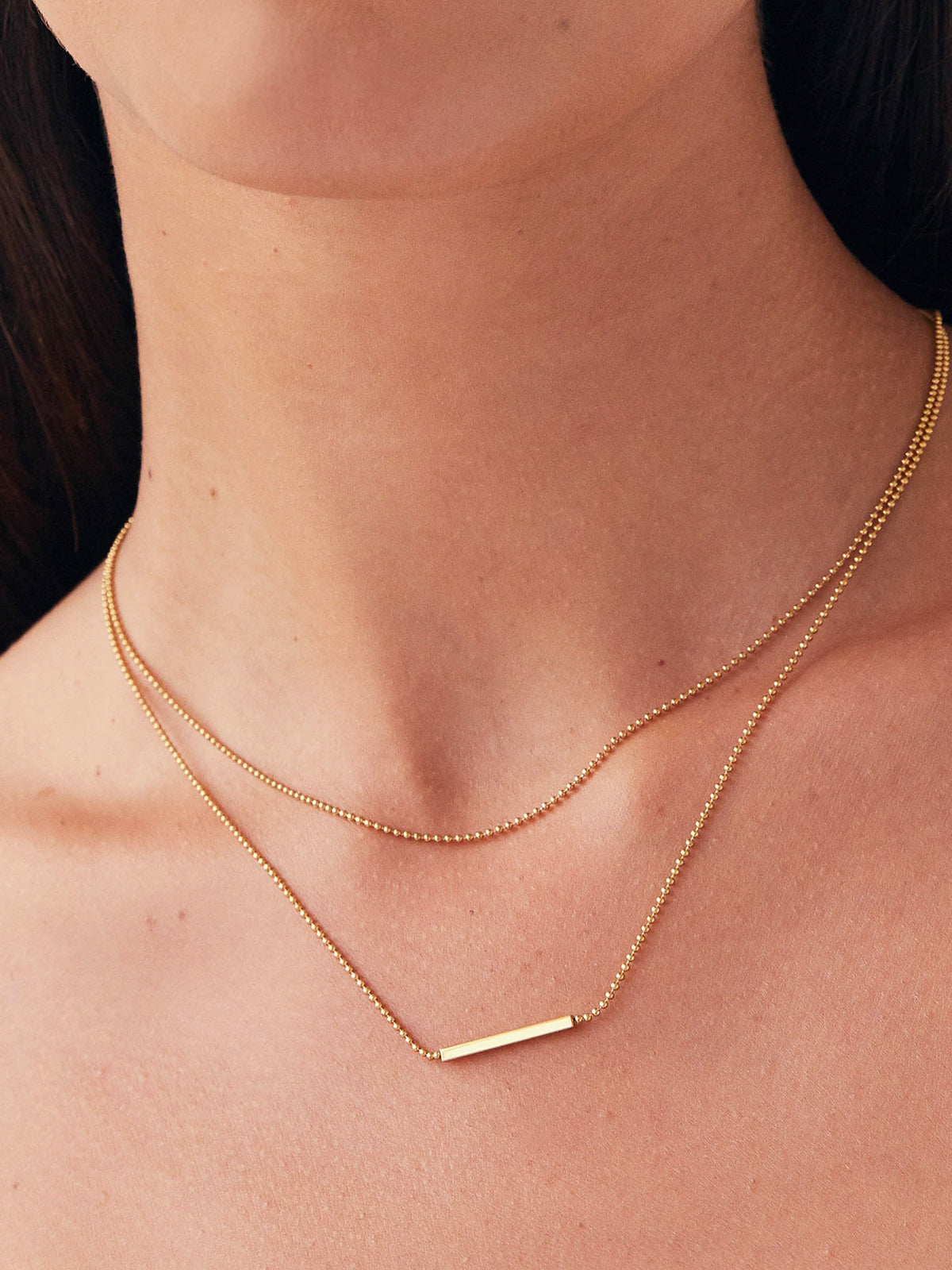 Mehrreihige Halskette – Minimalistische goldene Halskette für Frauen zum Kombinieren-HauteBerlin