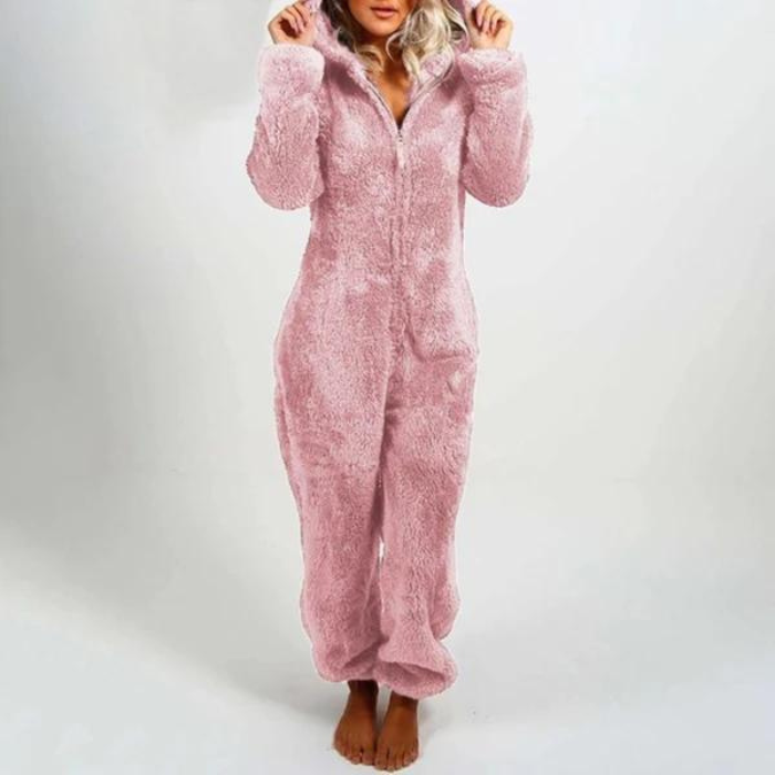 Onesie - Kapuze - Fleece - Onesie für Erwachsene - Loungewear-Leyna Moda