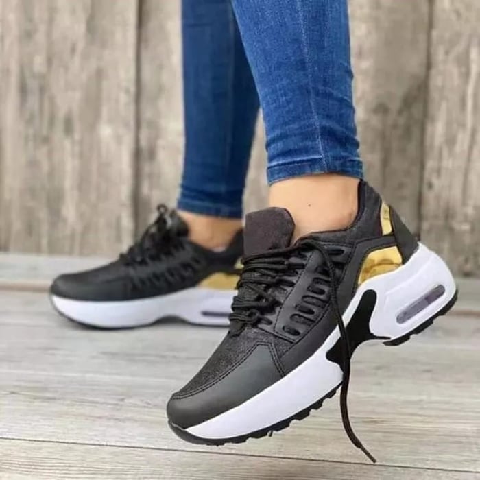 Aligniva – Bequeme Orthopädische Schuhe-Schwarz-35-HauteBerlin