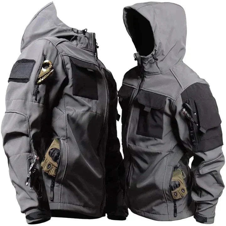 Outdoor-Jacke – wasserdicht – mit Kapuze – Windbreaker-Jacke – Softshell-Jacke für Herren-HauteBerlin