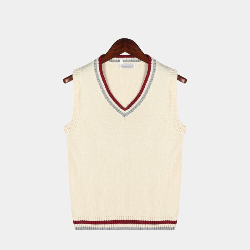 Pulloverweste | Ärmellos | V-Ausschnitt | Strickweste | Herrenweste-HauteBerlin