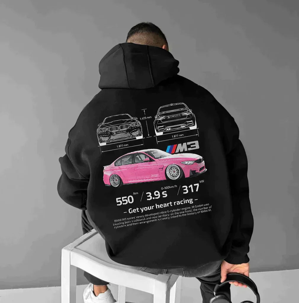 Drivara – Oversize Racing Hoodie für Herren mit Motorsport-Print & Streetwear-Style-Schwarz-S-HauteBerlin