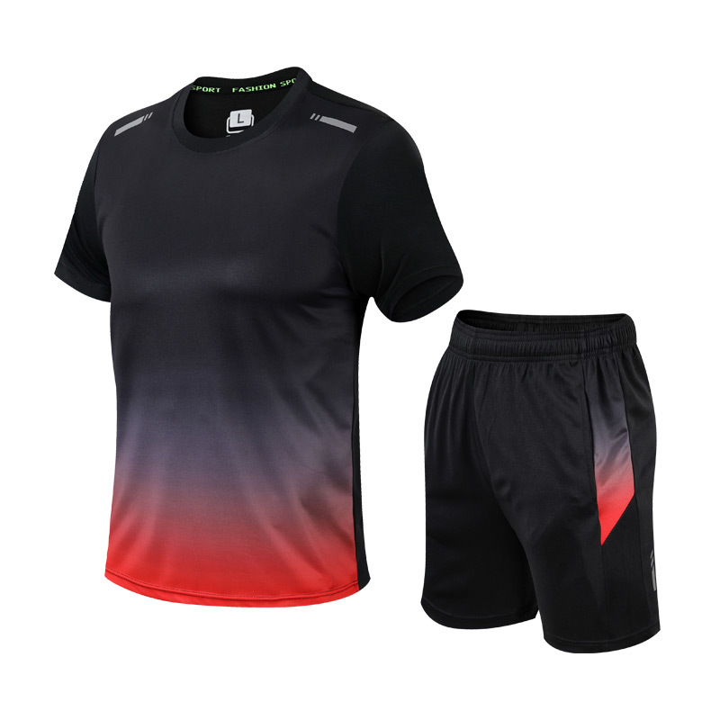 Shorts und T-Shirt Set - Schnell trocknend - Workout - Activewear Set - Sportbekleidung für Männer-HauteBerlin