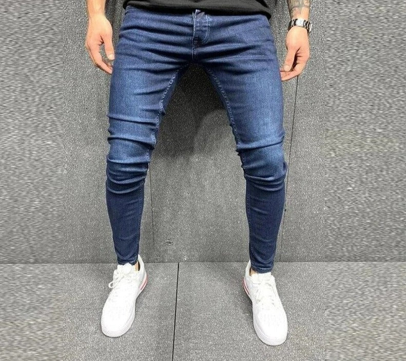 Skinny-Jeans – Bequem – schmale Passform – Stretch-Jeans – Herrenjeans-HauteBerlin