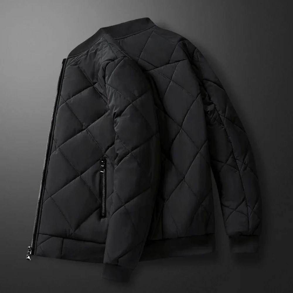 Steppjacke – Herrenjacke mit Fleecefutter für den Winter-HauteBerlin