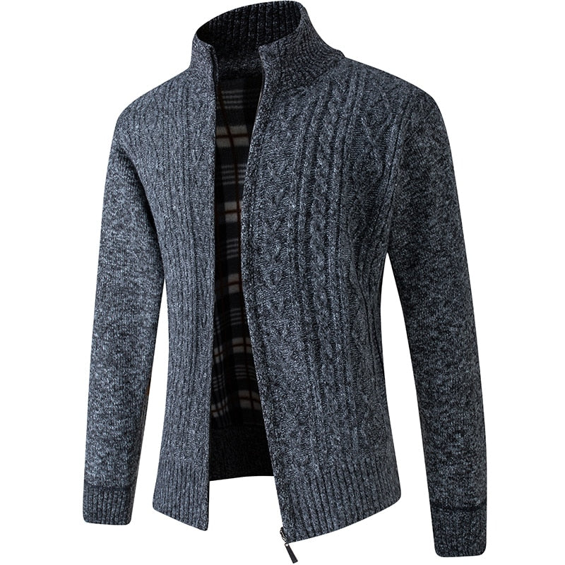 Strickjacke | Reißverschluss | Winter | Strickjacke | Herren-Strickjacke-HauteBerlin