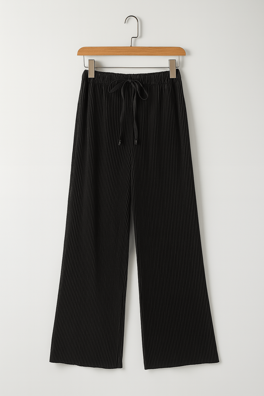 Weite Hosen | Kordelzug | Elastischer Bund | Gerippte Hosen | Damenhosen-HauteBerlin