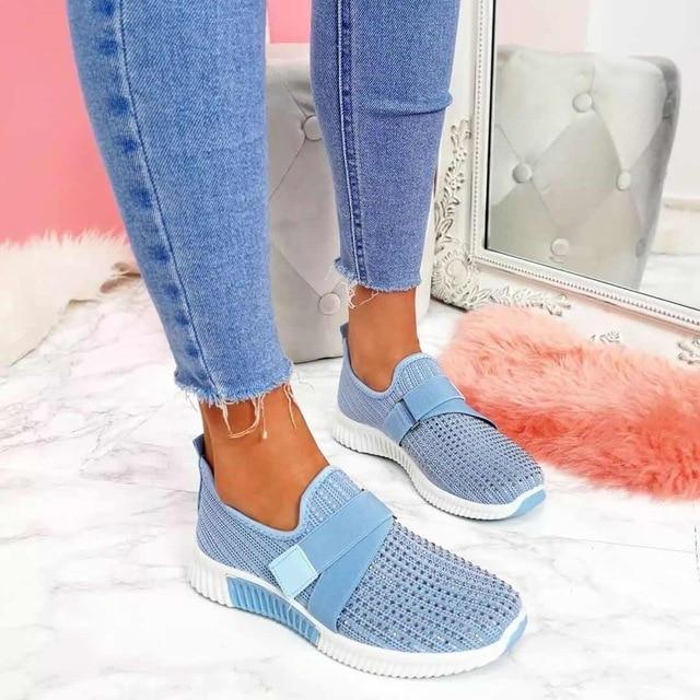 AiraMove – Atmungsaktive Damen Turnschuhe mit Leichtgewicht & Komfortsohle-Blau-36-HauteBerlin