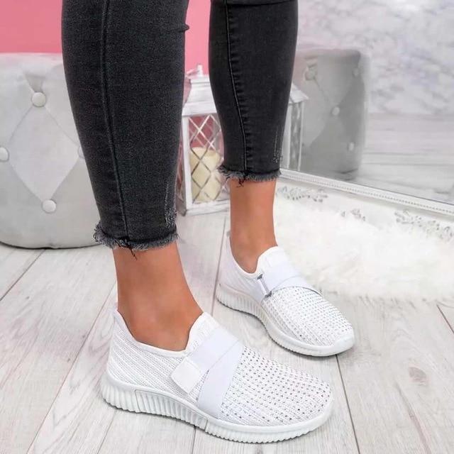 AiraMove – Atmungsaktive Damen Turnschuhe mit Leichtgewicht & Komfortsohle-Weiß-35-HauteBerlin