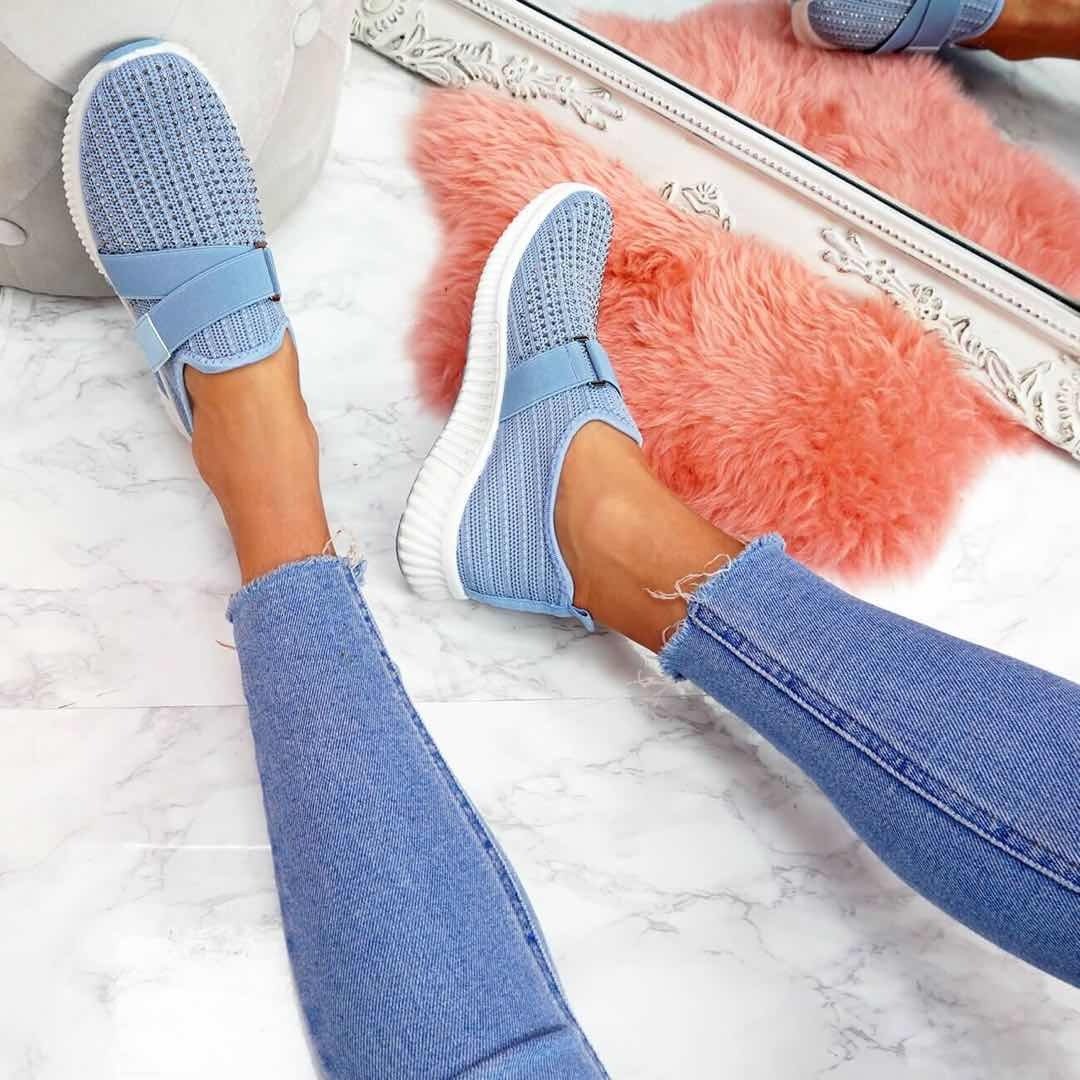 AiraMove – Atmungsaktive Damen Turnschuhe mit Leichtgewicht & Komfortsohle-Blau-35-HauteBerlin