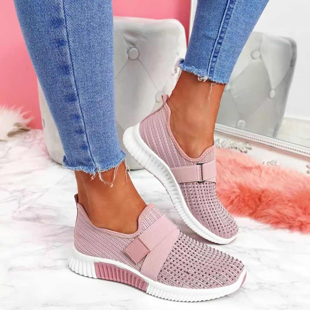 AiraMove – Atmungsaktive Damen Turnschuhe mit Leichtgewicht & Komfortsohle-Rosa-35-HauteBerlin