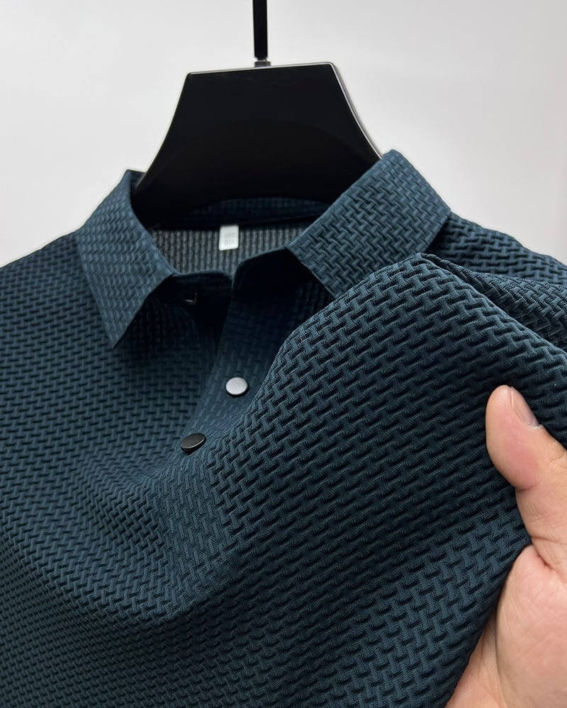 Solvaro – Atmungsaktives Herren Poloshirt aus Premium-Baumwolle für den Sommer-Blau-M-HauteBerlin