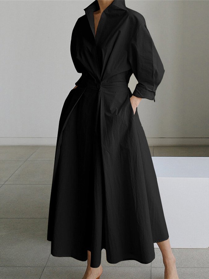 Selavie – Damen Luxuskleid mit Eleganter Silhouette für Abend & Anlassmode-Schwarz-S-HauteBerlin