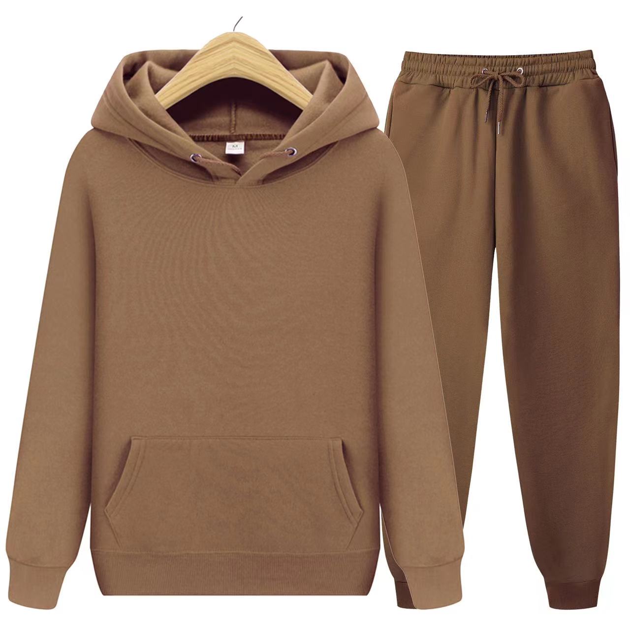 Strionyx – Herren Trainingsanzug Set mit Hoodie & Jogginghose-Braun-S-HauteBerlin