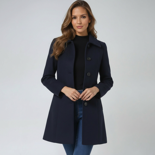 Trenchcoat – Einreihige, mittellange Jacke für Frauen