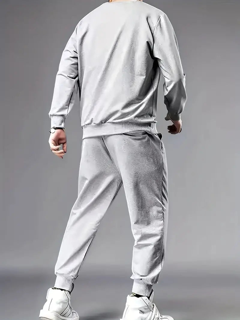 Sweatshirt- und Jogginghosen-Set | Kordelzug | Zweiteilig | Sweatshirt-Set | Jogginganzüge für Herren