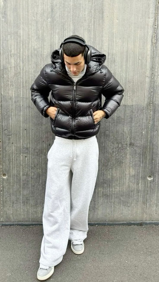 Pufferjacke – Kurze Winterjacke mit Kapuze für Herren