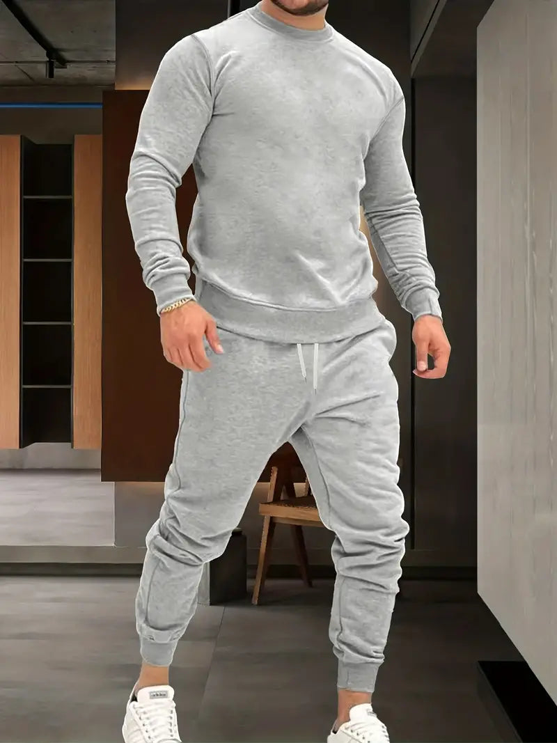 Sweatshirt- und Jogginghosen-Set | Kordelzug | Zweiteilig | Sweatshirt-Set | Jogginganzüge für Herren