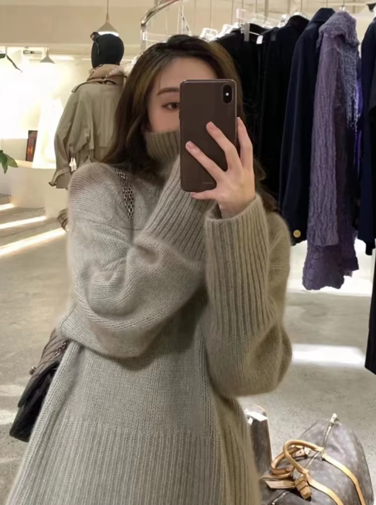 Alvasia – Kaschmir-Damenpullover mit Weichem Griff-Grau-S-HauteBerlin