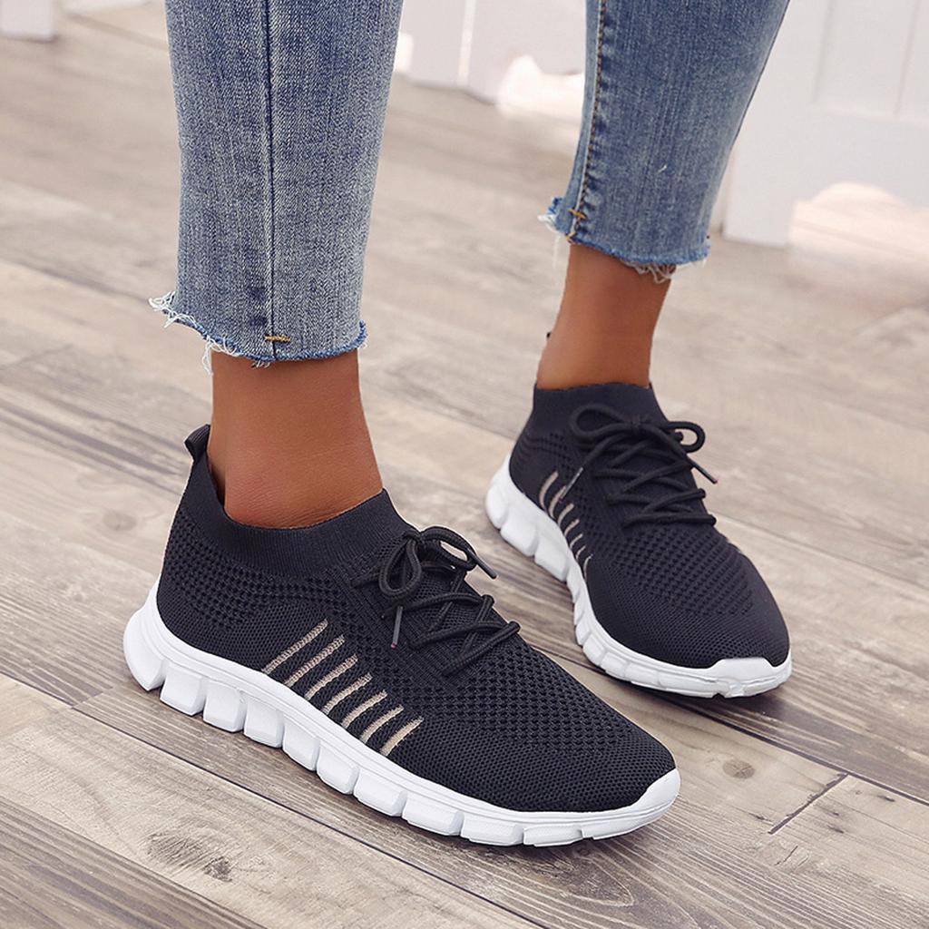 Rachele - Orthopädische Komfort-Damenturnschuhe-Schwarz-35-HauteBerlin