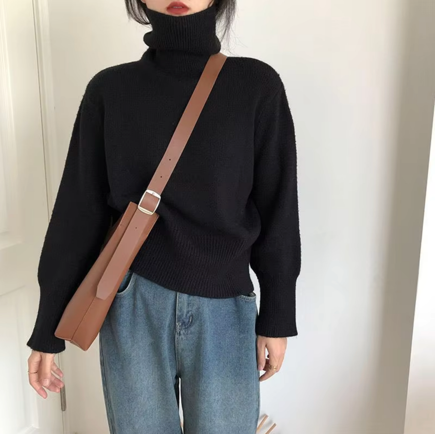 Alvasia – Kaschmir-Damenpullover mit Weichem Griff-Schwarz-S-HauteBerlin