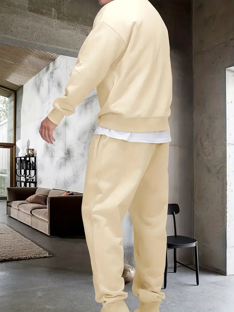 Sweatshirt- und Jogginghosen-Set | Kordelzug | Zweiteilig | Sweatshirt-Set | Jogginganzüge für Herren