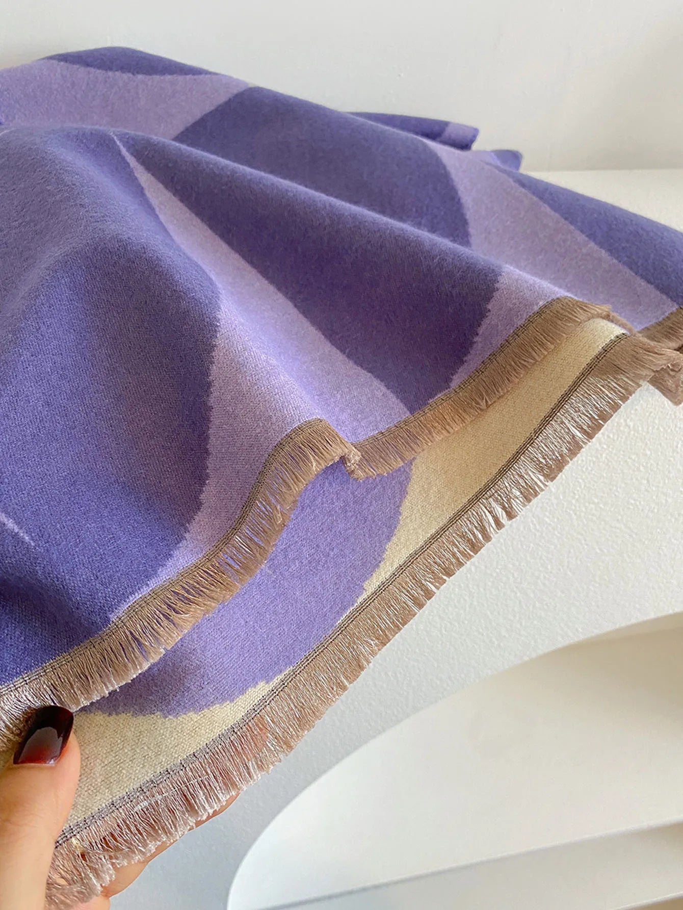 Großer Schal – Weicher Damenschal mit Muster