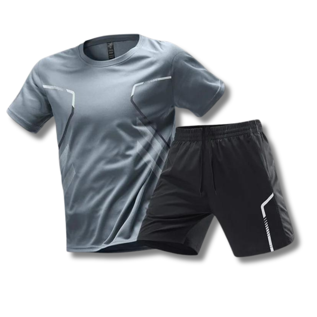 Activewear Set - T-Shirt - Shorts - Fitnesskleidung - Trainingskleidung für Männer-HauteBerlin