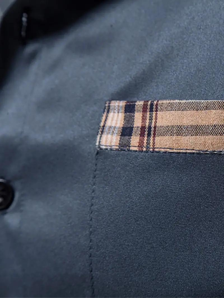 Aidan Kleid Hemd | Herren Langarmhemd mit Revers-Chaps Herrenmode