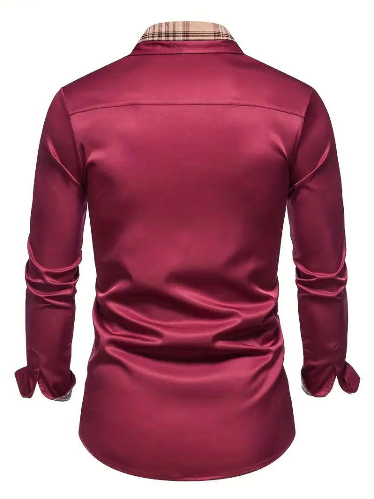 Aidan Kleid Hemd | Herren Langarmhemd mit Revers-Chaps Herrenmode