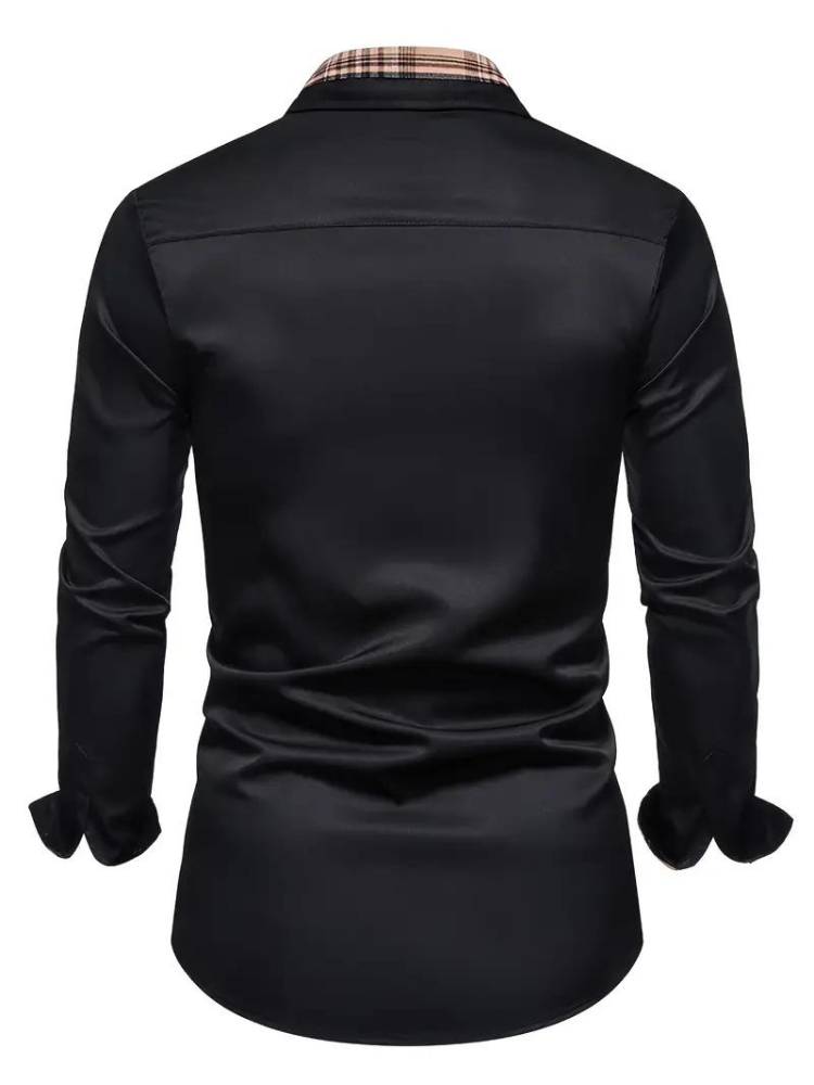 Aidan Kleid Hemd | Herren Langarmhemd mit Revers-Chaps Herrenmode