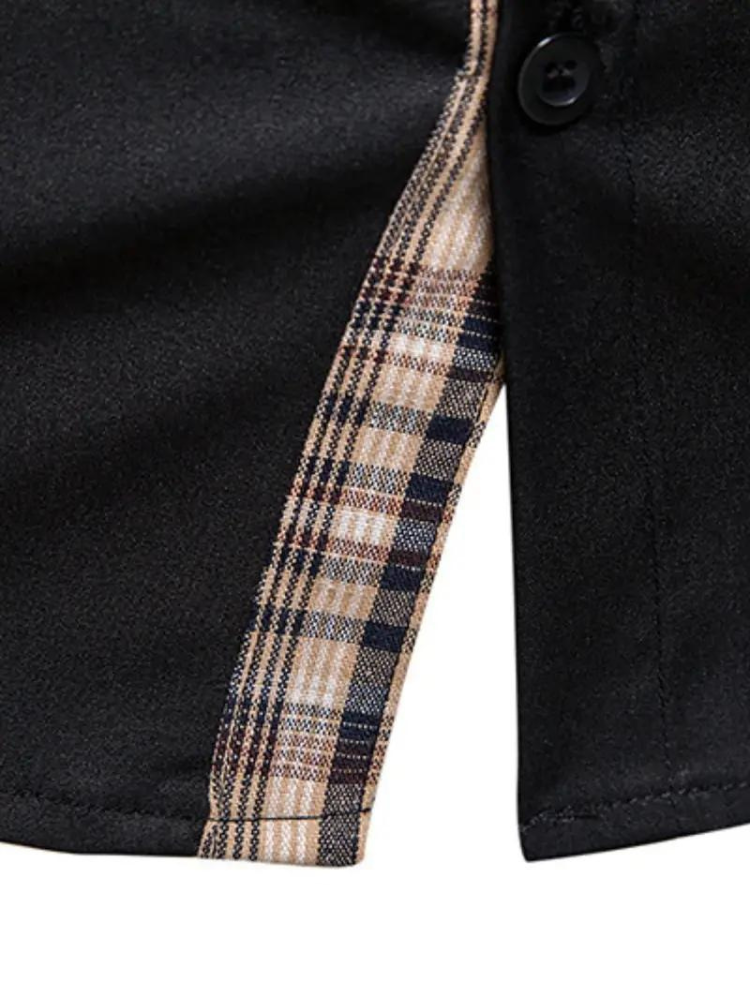 Aidan Kleid Hemd | Herren Langarmhemd mit Revers-Chaps Herrenmode