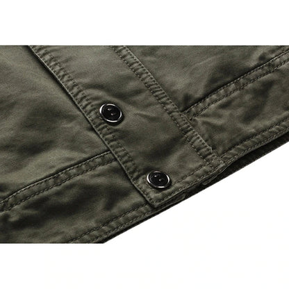 Armeegrüne Jacke | Zip-Up | Taschen | Herrenjacke | Outdoorjacke-HauteBerlin