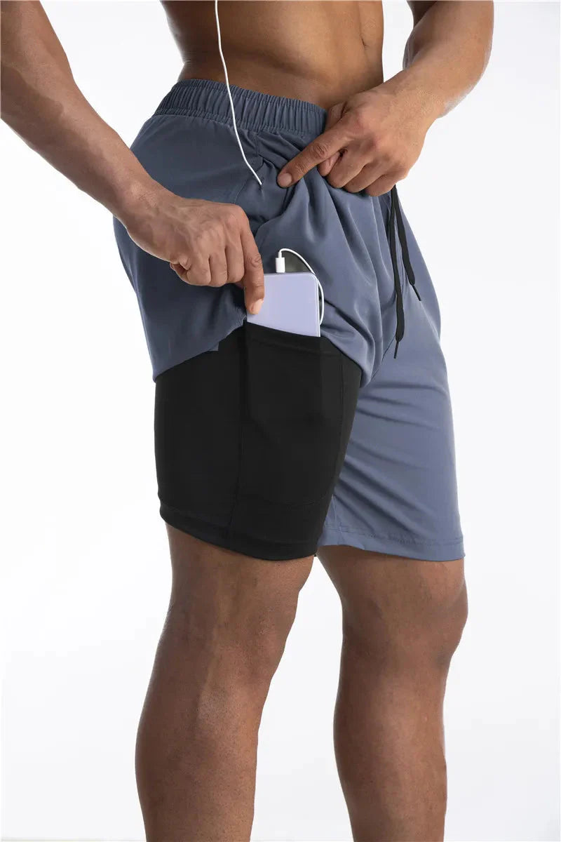 Armour Laufshorts mit Innenfutter und Handytasche-HauteBerlin